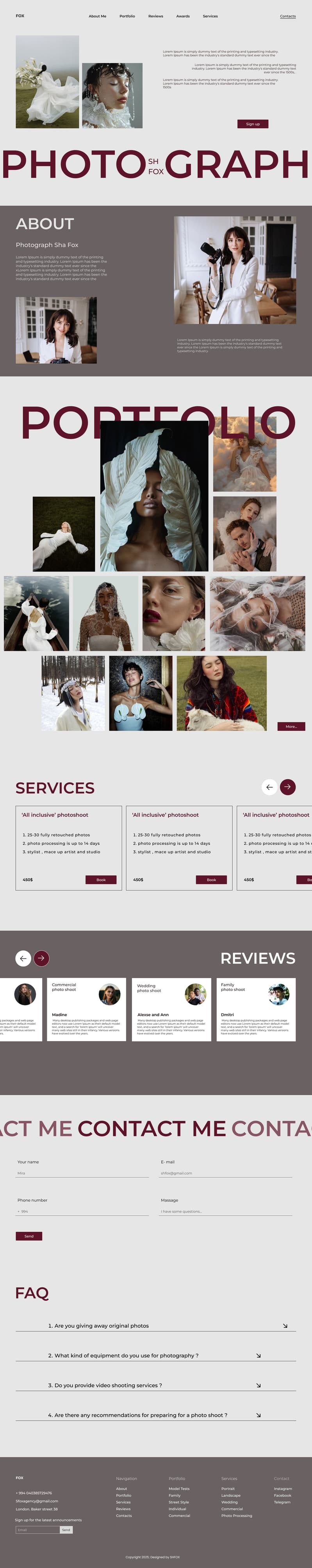 Photograph — Minimal Portfolio for a Visual Storyteller