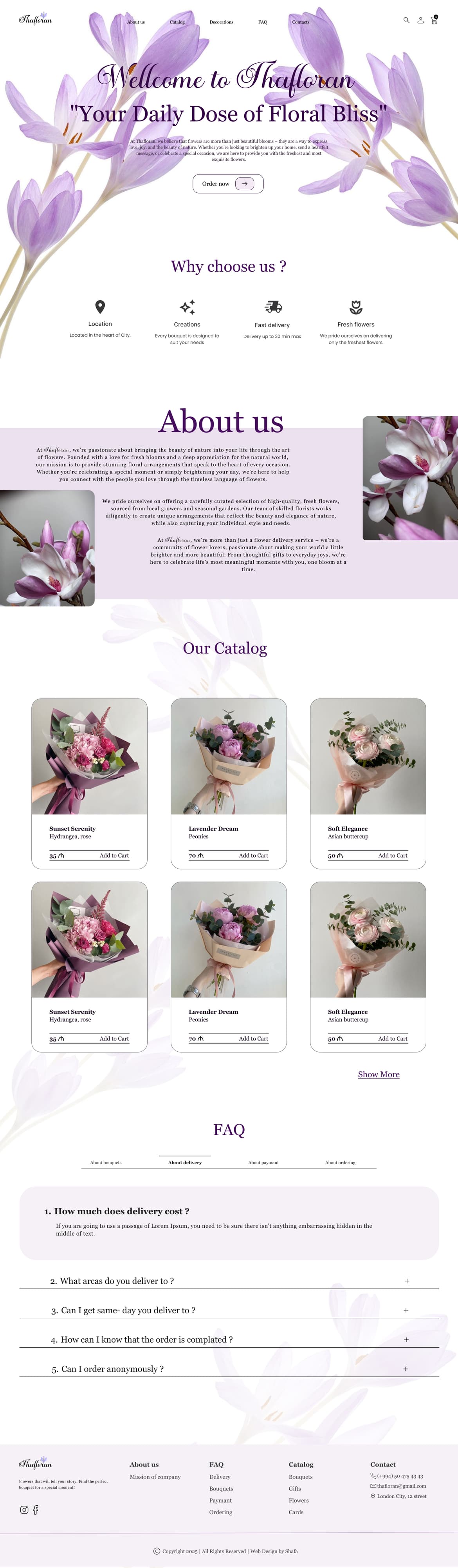 Thafloran — Boutique Flower Atelier